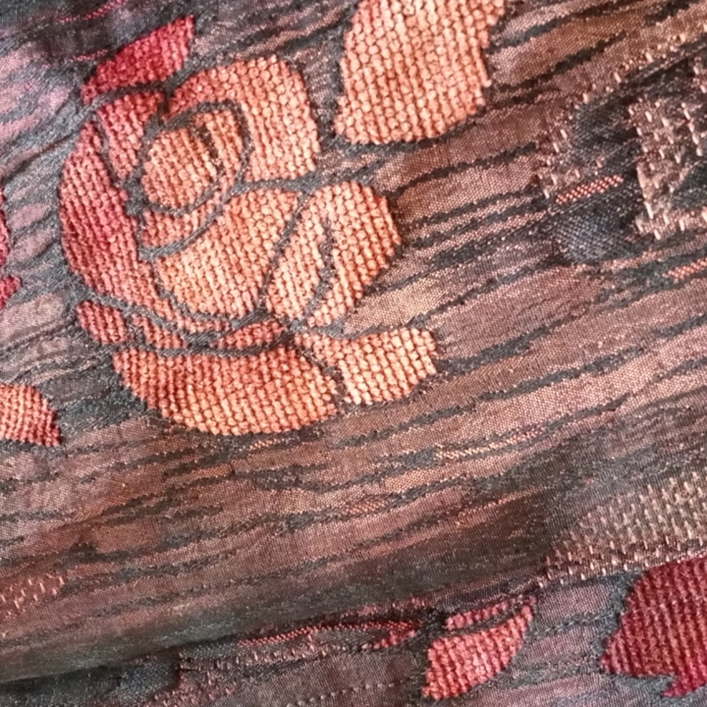Christopher & Banks jacquard embroidered jacket toggle closure - Picture 4 of 7